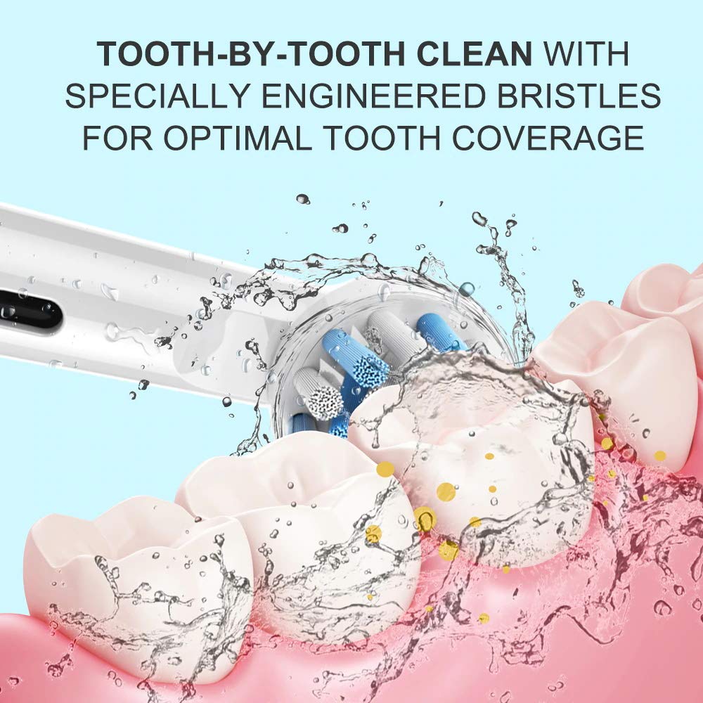MAYCREATE Replacement Brush Heads Compatible With Pack of 8 Generic Crossaction Electric Toothbrush Heads, For Oralb Braun Bases (8) MAYCREATE Replacement Brush Heads Compatible With Pack of 8 Generic Crossaction Electric Toothbrush Heads, For Oralb Braun Bases (8)